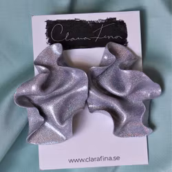 Satin holografiskt silverglitter