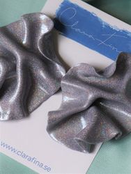 Satin holografiskt silverglitter