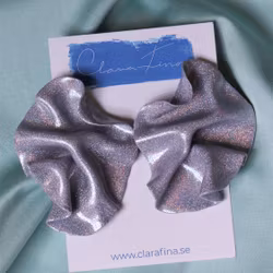 Satin holografiskt silverglitter