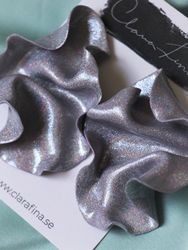 Satin holografiskt silverglitter