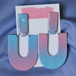 Arch upp och ned rosa och blå