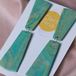 Tina grön marmorering