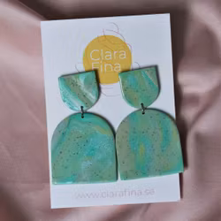 Hedvig grön marmorering