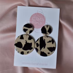 Dubbelprick beige och svart