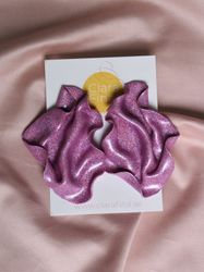Satin rosa glitter