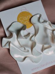 Satin vitt glitter