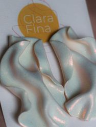 Satin M vitt glitter