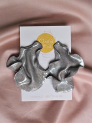Satin holografiskt silverglitter