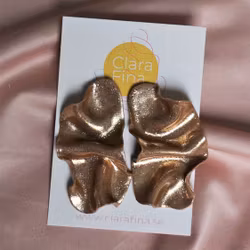 Satin M guldglitter