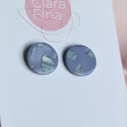 Stud lila och silver