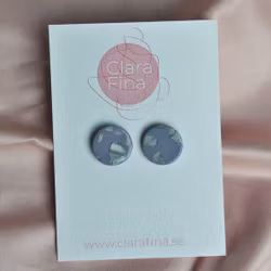 Stud lila och silver