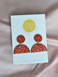 Halvcirkel koppar och rött