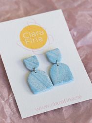Hedvig S Blå och vit med blått glitter