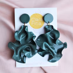 Satin round top silvergransgrön