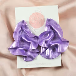 Satin lila glitter