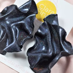 Satin svart multiglitter
