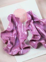Satin rosa glitter