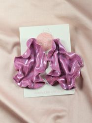 Satin rosa glitter