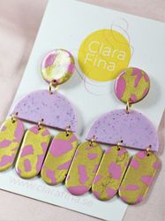 Simone S ljuslila och mässing med rosa terrazzo