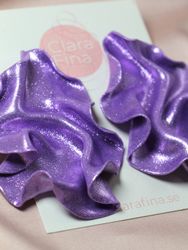 Satin lila glitter