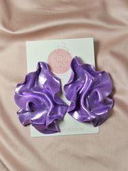 Satin lila glitter