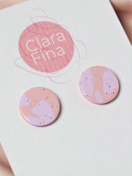 Stud rosa och lila terrazzo