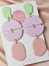 Multi shape grön lila rosa