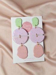 Multi shape grön lila rosa