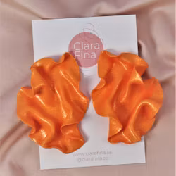 Satin orange glitter