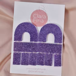 Multi Shape lila glitter