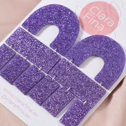 Multi Shape lila glitter