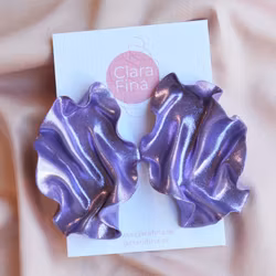 Satin lila glitter