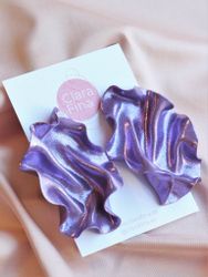 Satin lila glitter