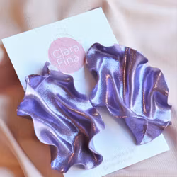 Satin lila glitter
