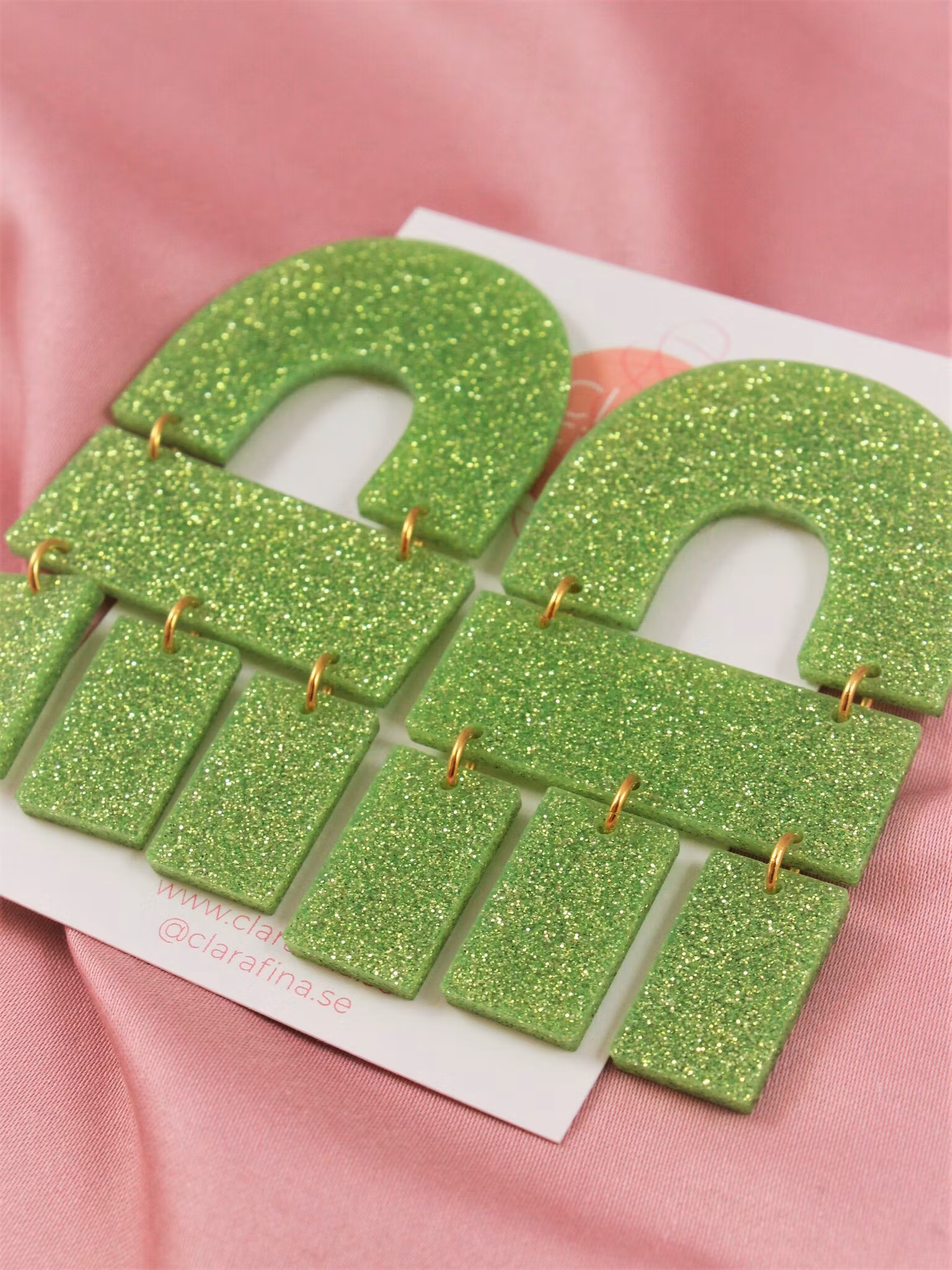 Multi Shape grönt glitter