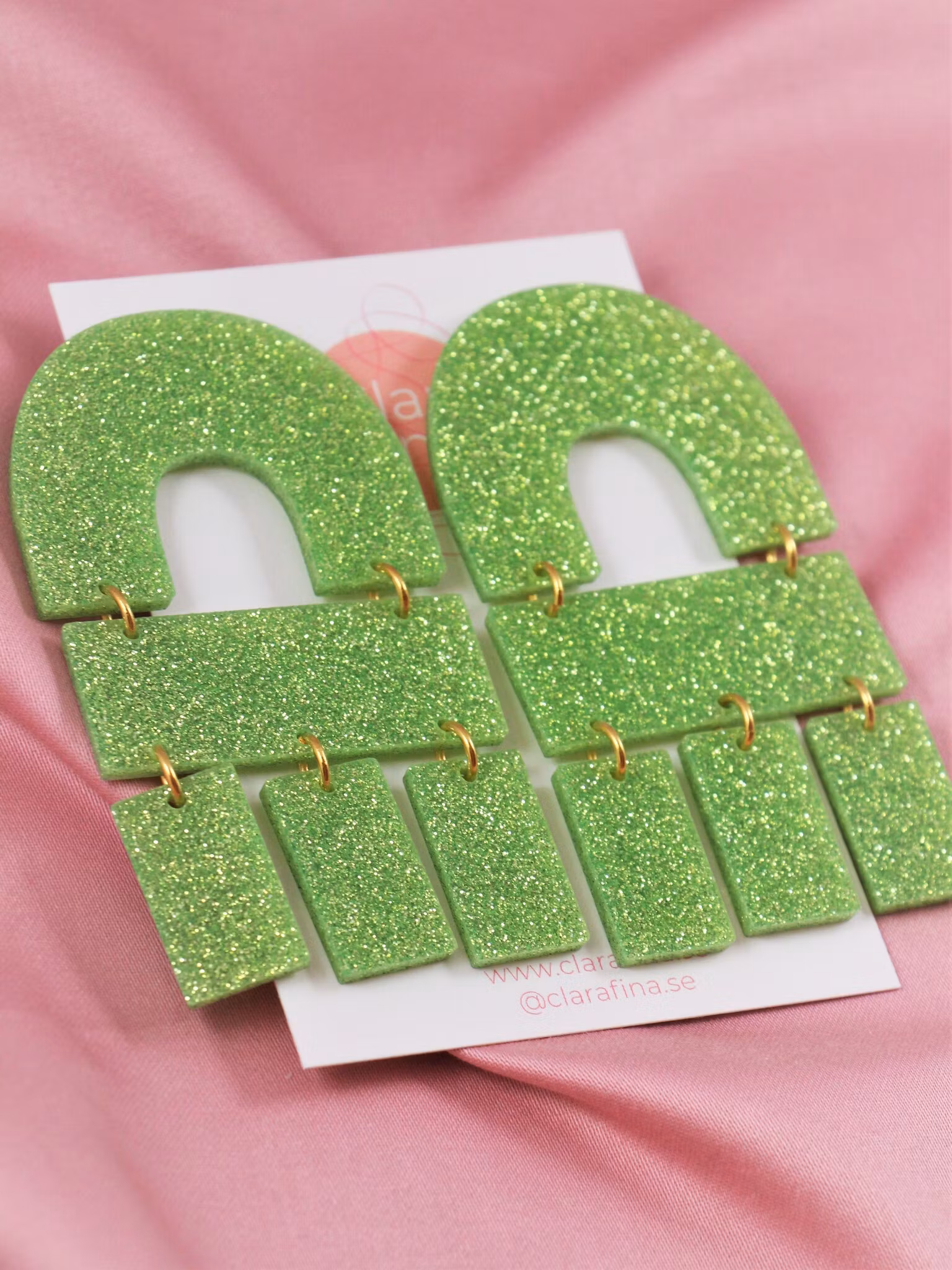 Multi Shape grönt glitter