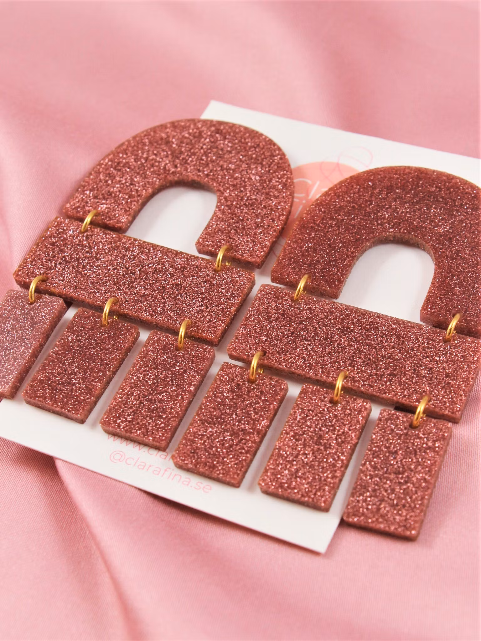 Multi Shape rosé glitter