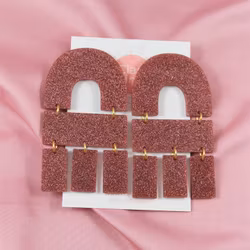 Multi Shape rosé glitter