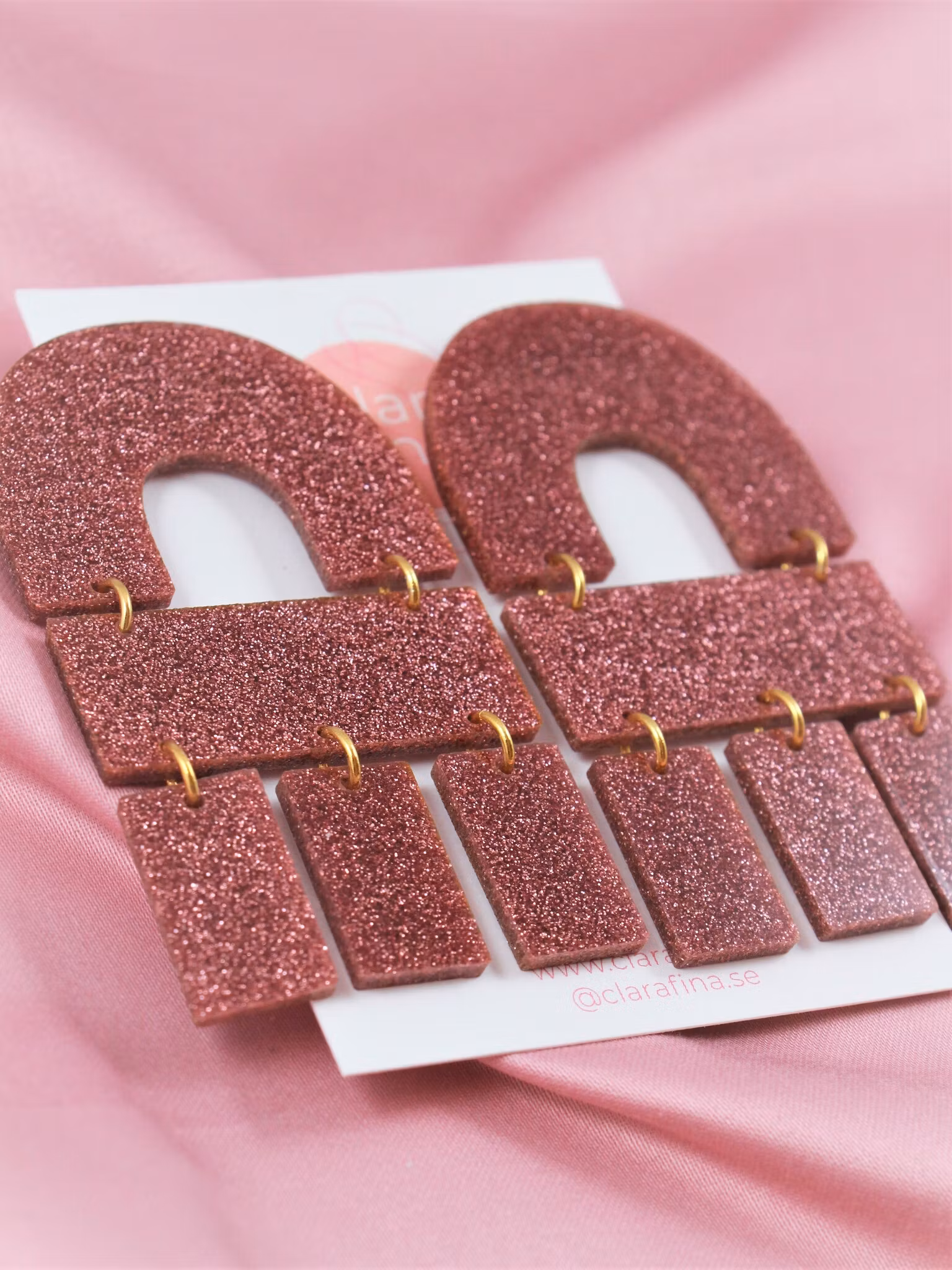 Multi Shape rosé glitter