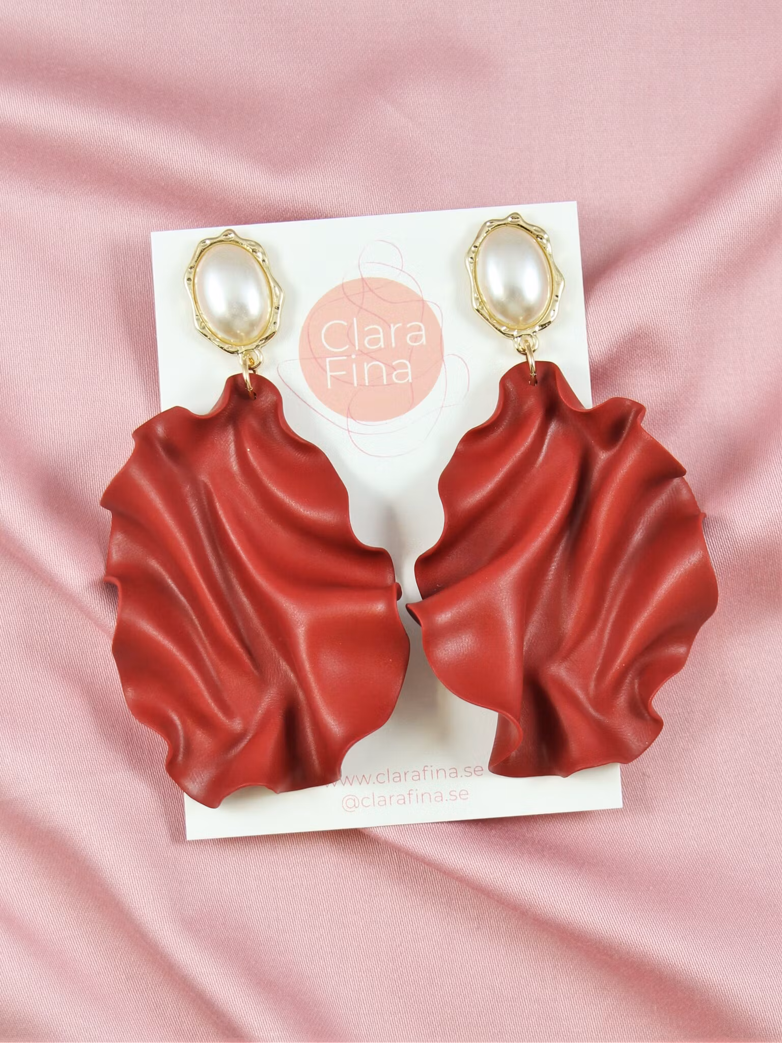 Satin Pearl top röd (matt)