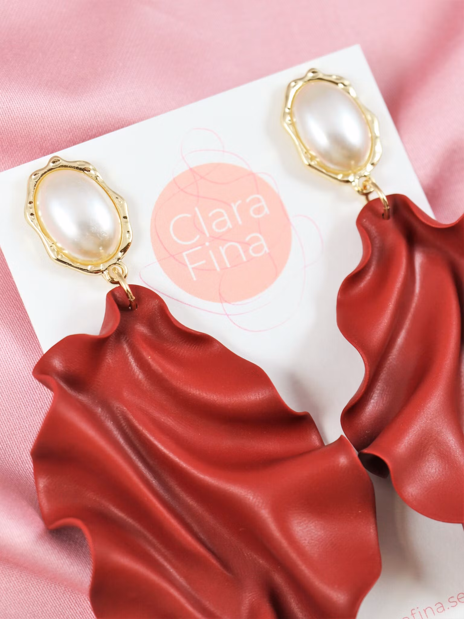 Satin Pearl top röd (matt)