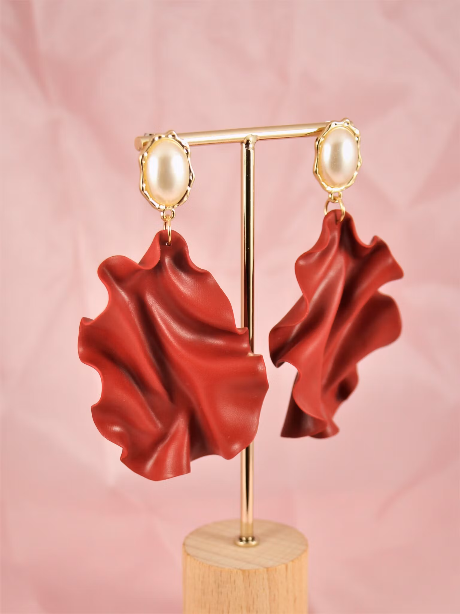 Satin Pearl top röd (matt)