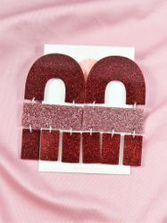 Multi Shape rött och rosa glitter
