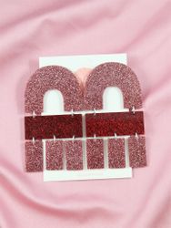 Multi Shape rosa och rött glitter