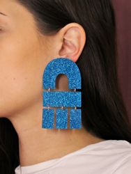Multi Shape blått glitter