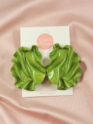 Satin grönt glitter