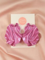 Satin rosa glitter