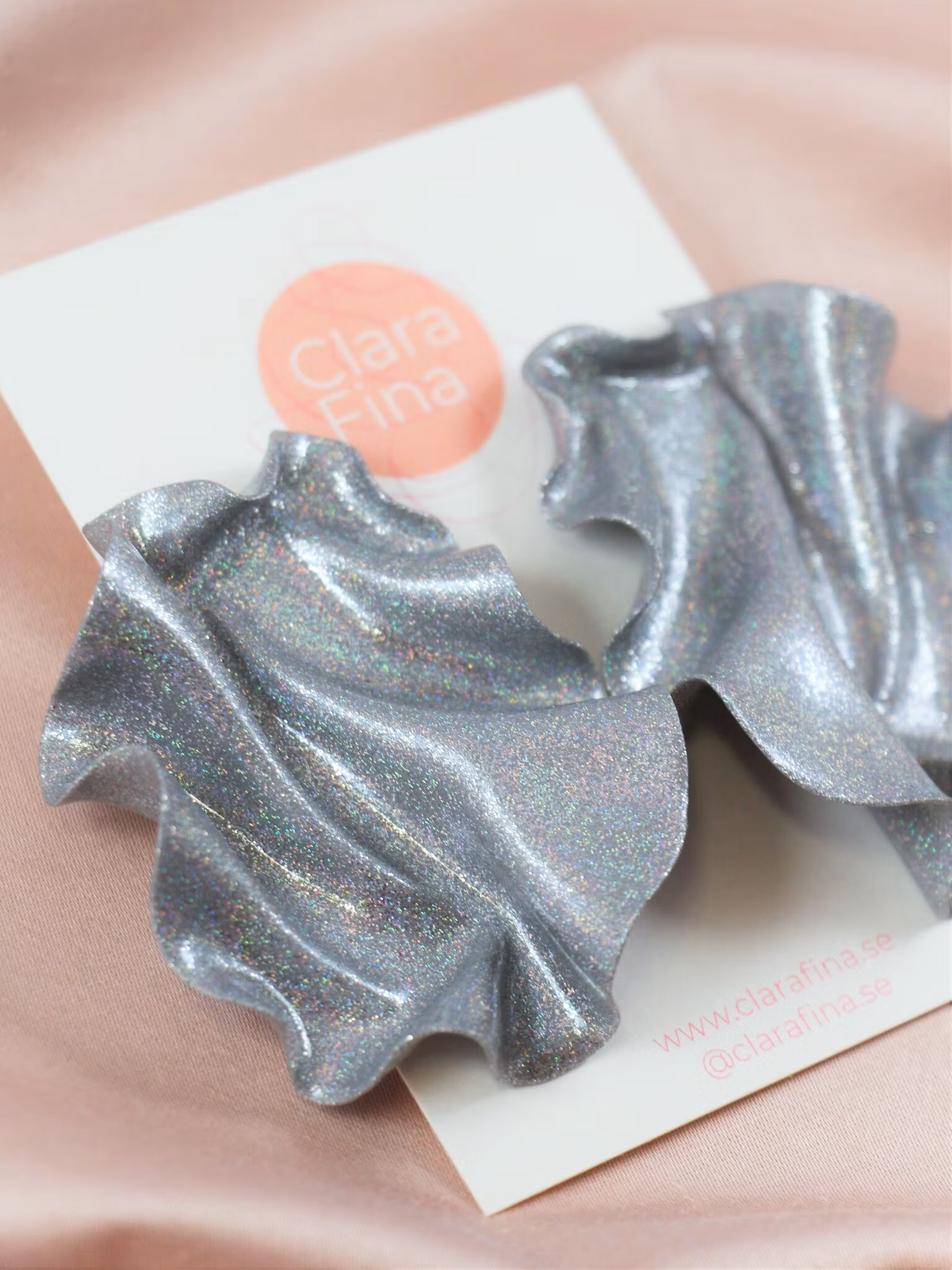 Satin silverglitter