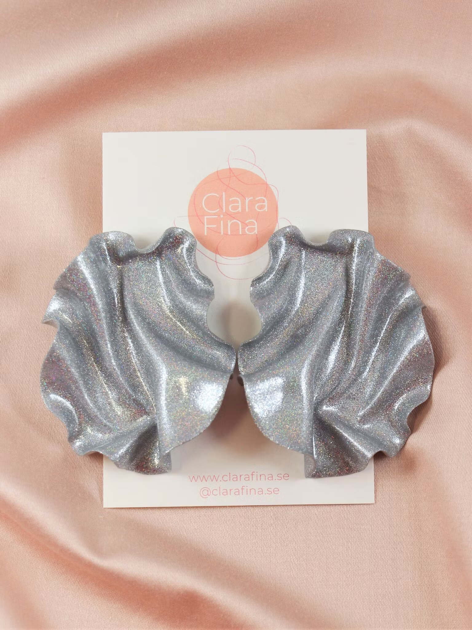 Satin silverglitter