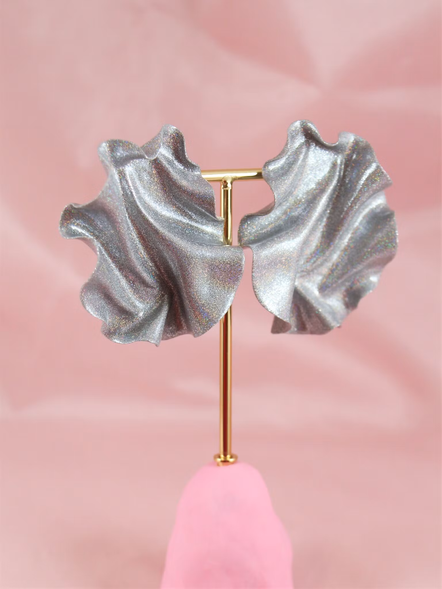 Satin silverglitter